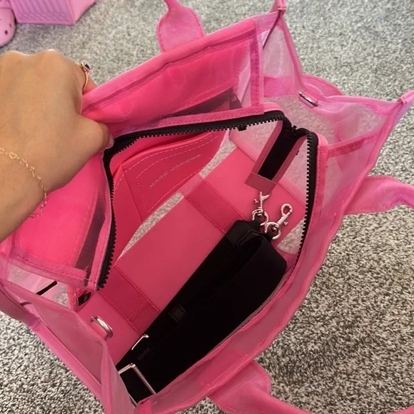 Marc Jacobs Vibrant Pink Transparent Tote - Picture 3 of 4